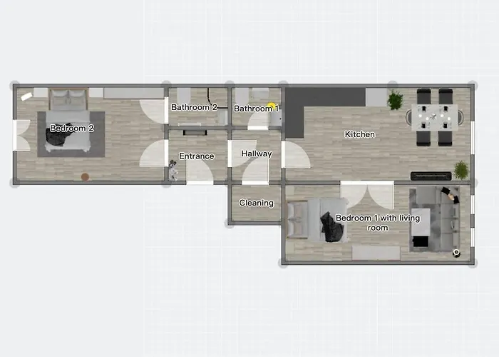דירה Flat With Balcony And Garage פראג
